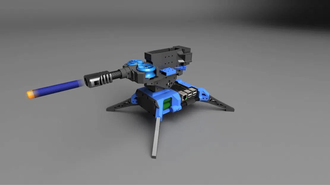 Tháp Pháo Bắn Nerf - Không Chổi Than - WiFi - Đang Phát Triển - Image 2