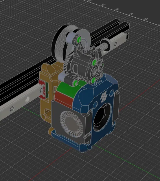 Giá đỡ Dragonburner cho Voron 2.4/Trident MGN9H - Image 1