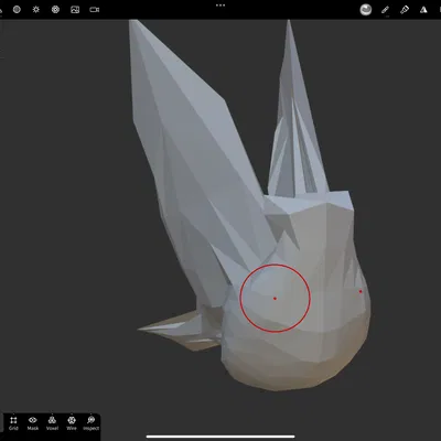 Chim Đầu Bằng Low Poly