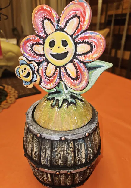 Thùng Hoa "Tricky Barrel" - Image 1