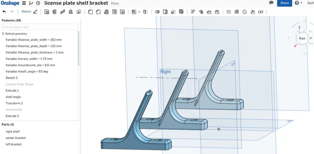 Kệ Biển Số Xe Nghiêng - Image 3