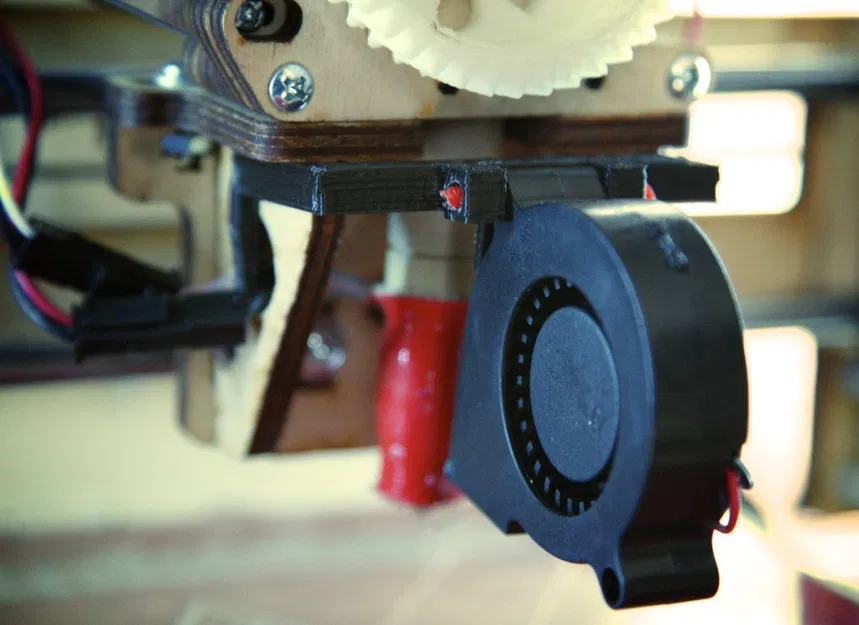 Giá đỡ quạt thổi tuabin không chổi than kiểu kẹp cho Printrbot - Image 1