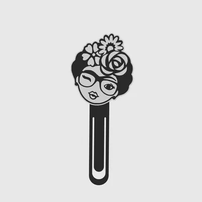 Dấu sách Người phụ nữ với hoa