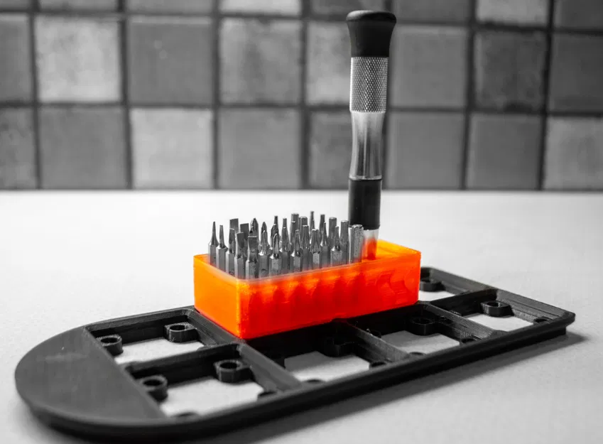 Kệ Đựng Mũi Vít và Tua Vít Mini Gridfinity 2x1 - Image 2