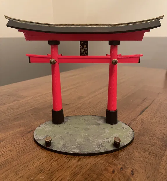 Mô Hình Trưng Bày Chén Nước Chấm Và Đũa Cổng Torii - Image 2