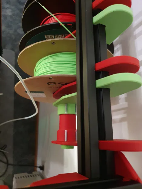 Giá đỡ cuộn dây dạng mô-đun, có thể thu vào cho profile 3030. - Image 1