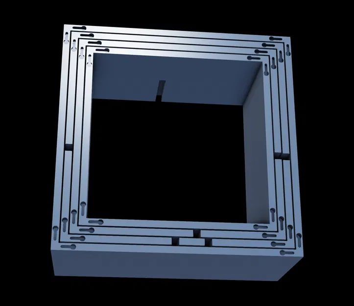 Kệ treo tường XL, hình vuông giao nhau - Image 5