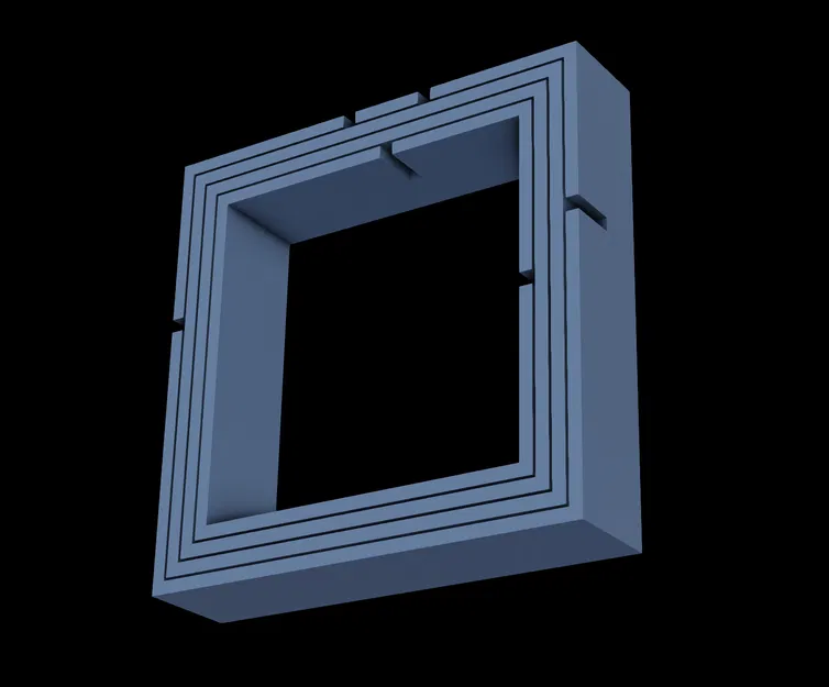 Kệ treo tường XL, hình vuông giao nhau - Image 6