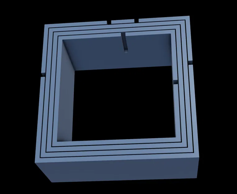 Kệ treo tường XL, hình vuông giao nhau - Image 8