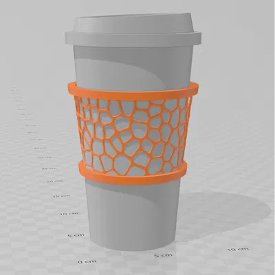 VoroZarf - Vỏ bọc ly cà phê kiểu Voronoi độc đáo