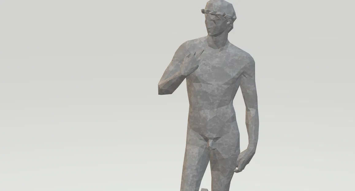 Tượng David Michelangelo phiên bản Low Poly - Image 1