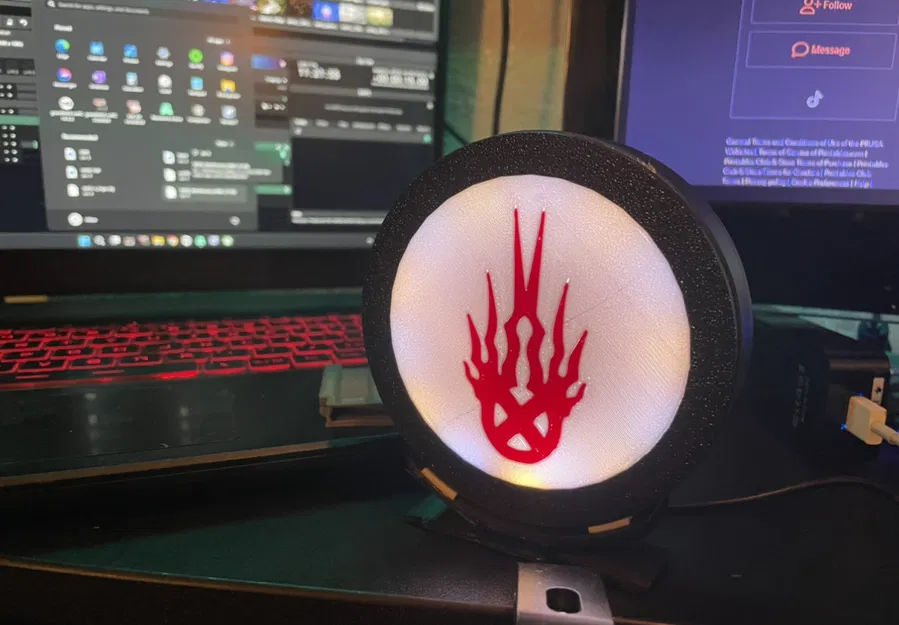 Hộp Đèn "Shock Logo" Static X - Image 1