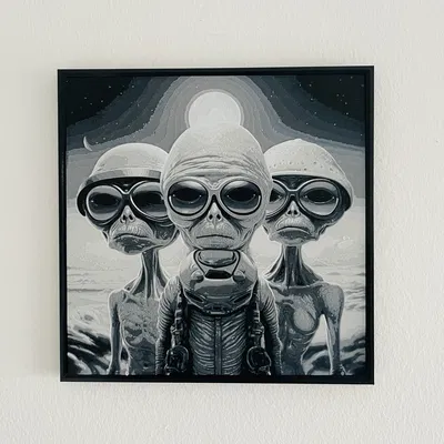 Mô hình Cartoon Aliens 5 màu (Hueforge)