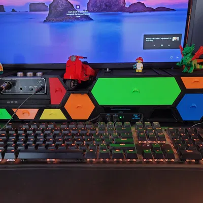 Hộc Tủ Lục Giác Modun Sâu 100mm - V2 - Thêm Tấm Lót Bên Trong