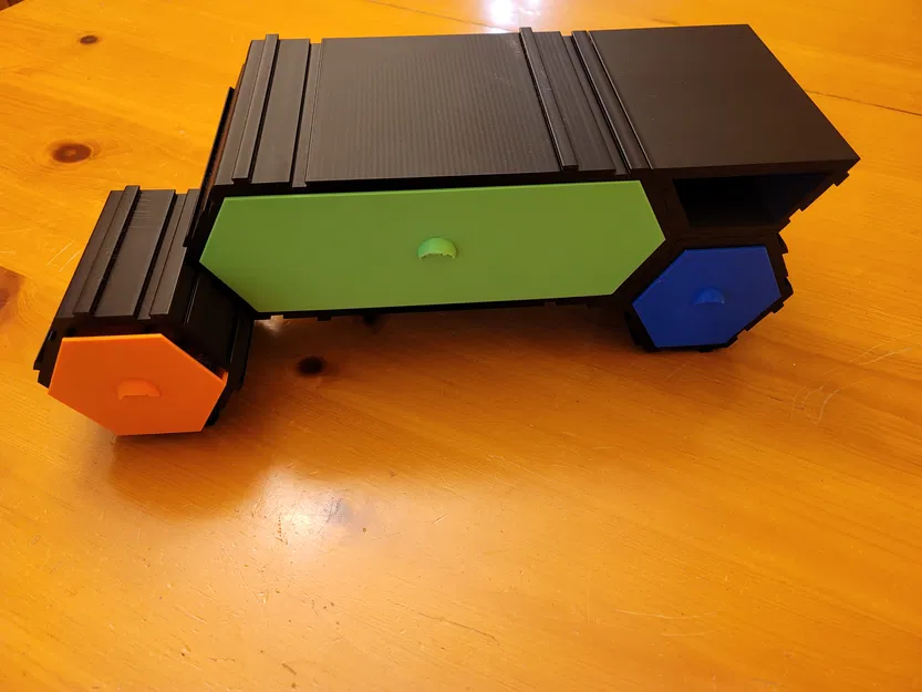 Hộc Tủ Lục Giác Modun Sâu 100mm - V2 - Thêm Tấm Lót Bên Trong - Image 2