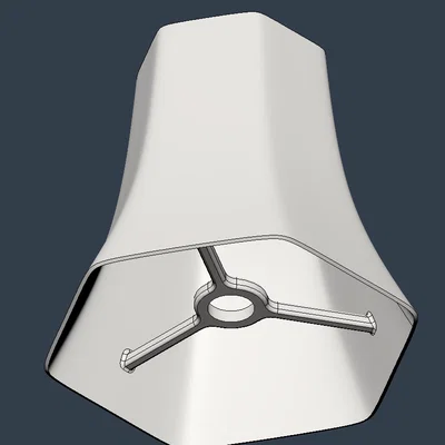 Chao Đèn Lục Giác Cổ Điển với Ống Đựng 28mm