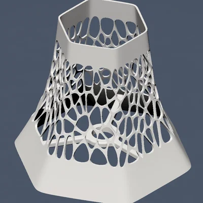 Chao Đèn Lục Giác Cổ Điển với Ống Đựng 28mm