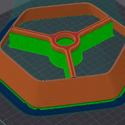 Chao Đèn Lục Giác Cổ Điển với Ống Đựng 28mm