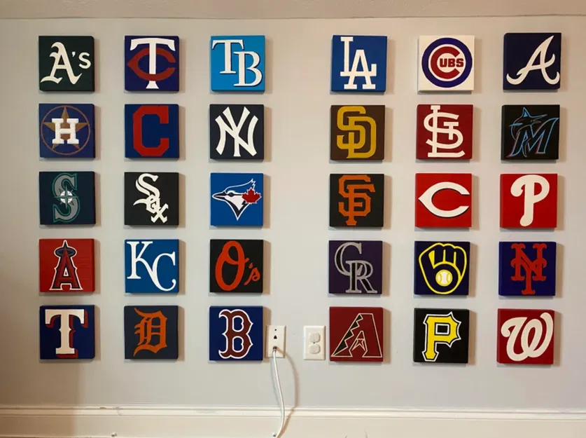Khuôn vẽ logo các đội MLB - Image 1