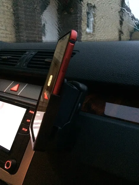 Đế giữ điện thoại VW UHV (góc nghiêng + lỗ luồn dây) - Image 2