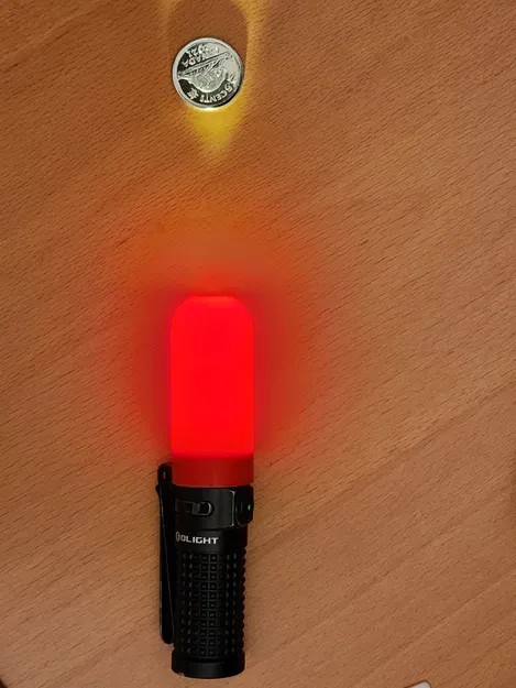 Bộ khuếch tán kèm đèn spotlight cho Olight Baton II hoặc Baton 3 - Image 1