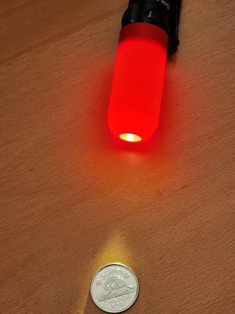 Bộ khuếch tán kèm đèn spotlight cho Olight Baton II hoặc Baton 3 - Image 2