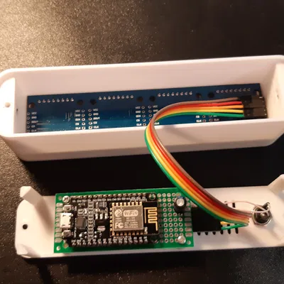 Vỏ ESP8266 MAX7219 DISPLAY: Đồng hồ và Informer ĐƠN GIẢN NHẤT