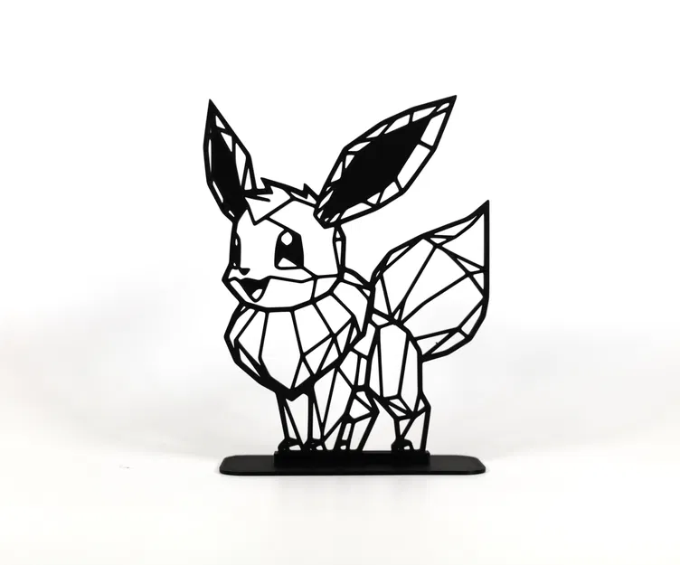 Mô Hình Eevee Hình Học Low Poly - Image 1