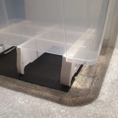 Giá đỡ IKEA Samla trên thùng máy Phanteks P400