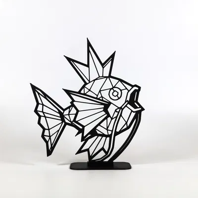 Magikarp Hình Học Low Poly