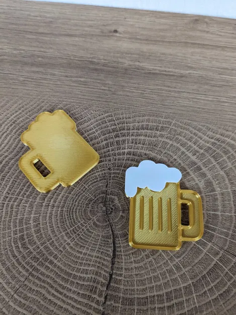 Móc Khóa Nút Áo Mini "Beer&Code" - Image 2