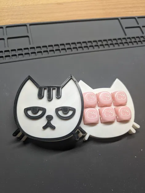 Khay đựng xúc xắc hình mèo (d6) - Image 1