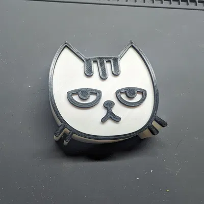 Khay đựng xúc xắc hình mèo (d6)