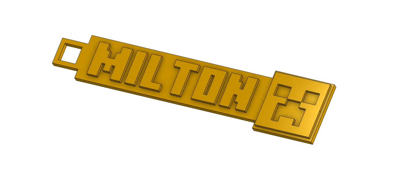 Móc Khóa Minecraft Trống - Image 2