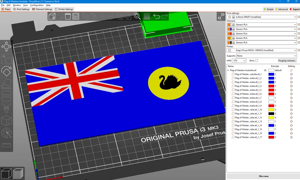 Mô Hình Lá Cờ Tây Úc - Image 1