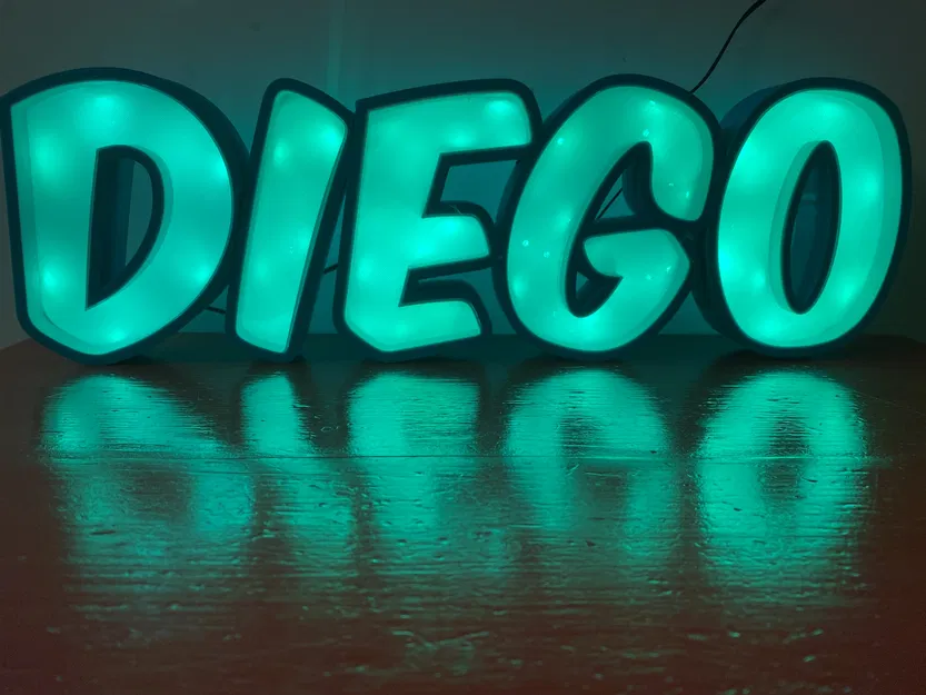 Đèn LED Tên DIEGO - Image 2