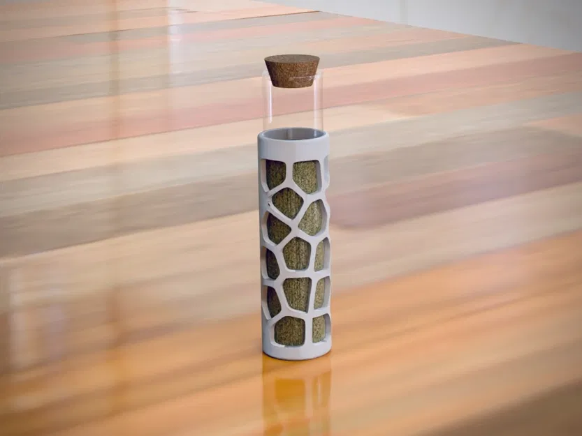 Giá Đựng Ống Gia Vị Họa Tiết Voronoi - Image 1