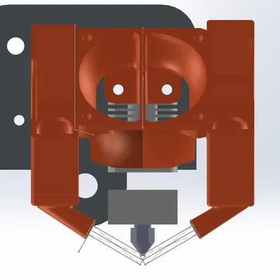 Khuôn Gió Quạt Kép 4010 Ender 3 eB