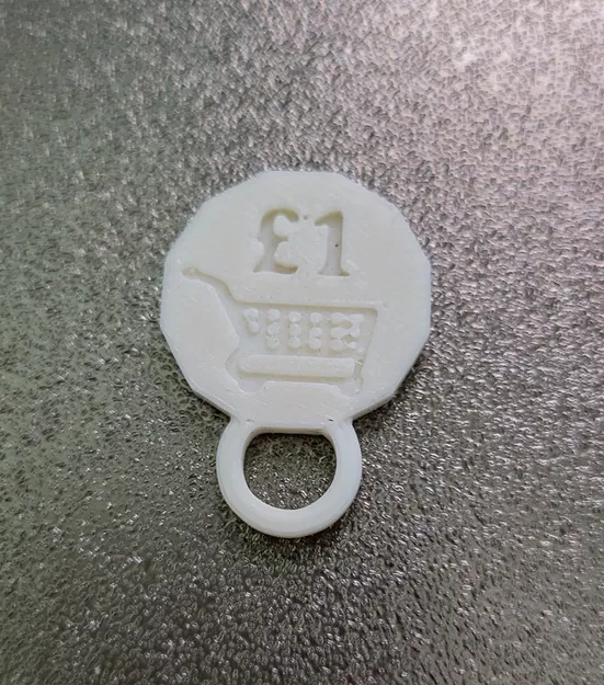 Móc Khóa Xe Đẩy Siêu Thị Kiểu Anh - Image 1