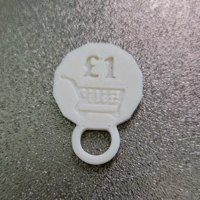 Móc Khóa Xe Đẩy Siêu Thị Kiểu Anh