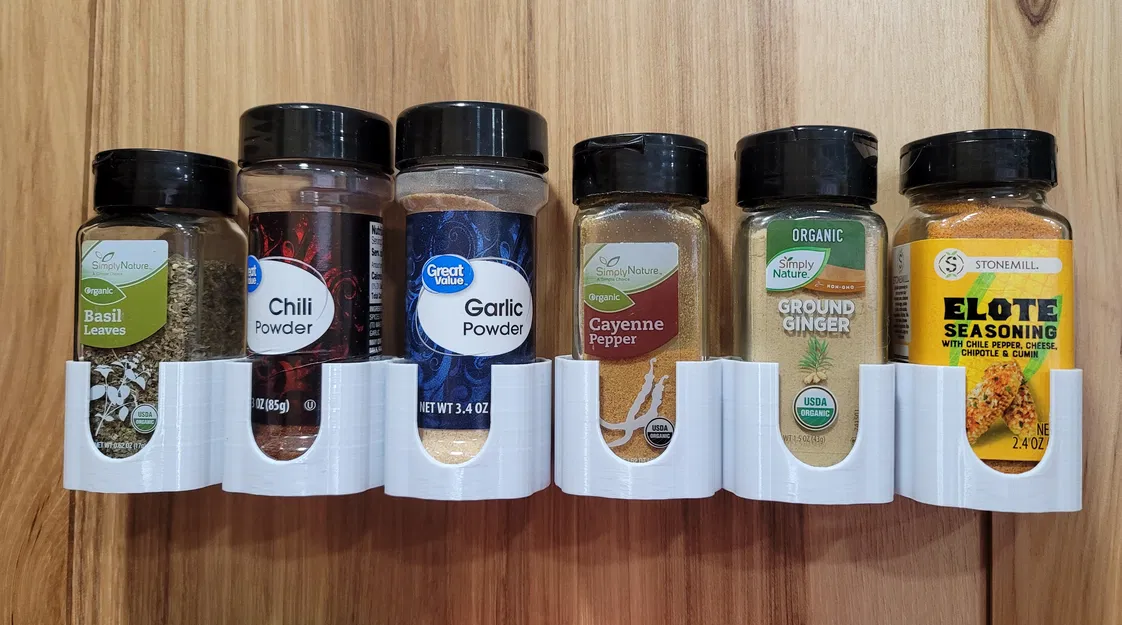 Kệ Gia Vị Cho Cửa Tủ, Đựng Gia Vị Vuông 44mm và Tròn 50mm - Image 1