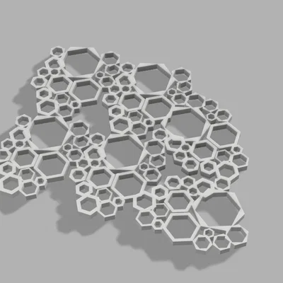 Trang Trí Tường Voronoi