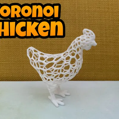 Mô Hình Gà Voronoi 3D