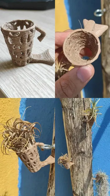 Giỏ Cây Không Khí Voronoi (Treo Tường) - Image 1