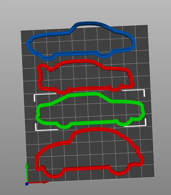 Bộ khuôn cắt bánh quy hình xe hơi (02cm - 10cm) - Image 1