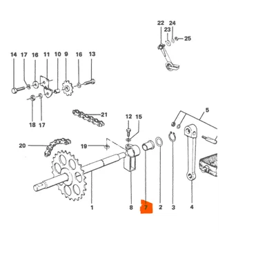 Bạc Đạn Trục Đạp Xe Kreidler MF2, MF4, MP2, MP1