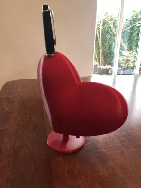 Trái tim bự cắm hoa hoặc bút - Image 2