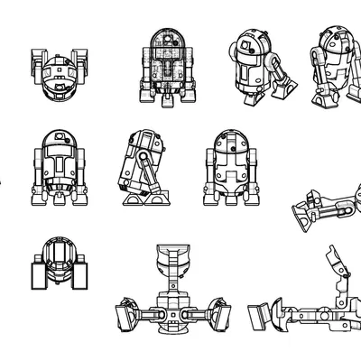 Giá Đỡ Điện Thoại R2D2 Gấp Gọn Thông Minh (Khuyến nghị cho SLA)
