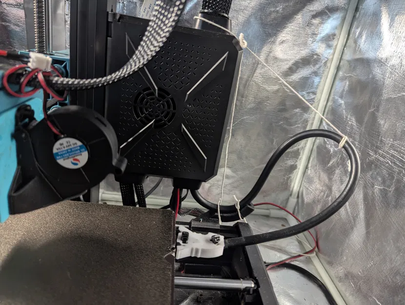 Phần nối ngang cáp bàn nhiệt Sovol SV06 Plus cho ống dẫn khí 5015 gắn sau - Image 2