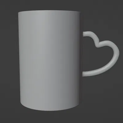 Ly 3D Hình Trái Tim - Taza Corazón